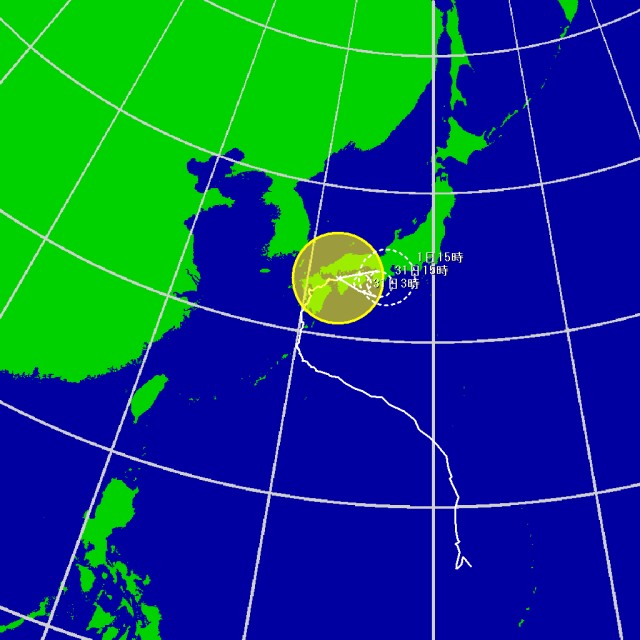 予想進路図