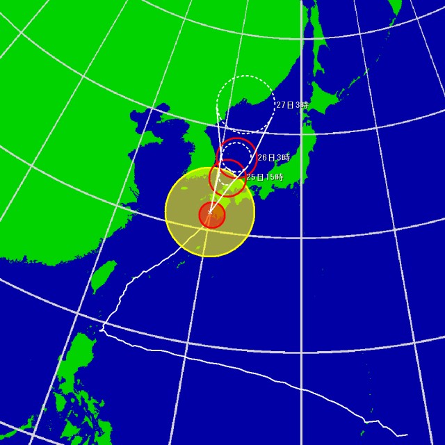 予想進路図