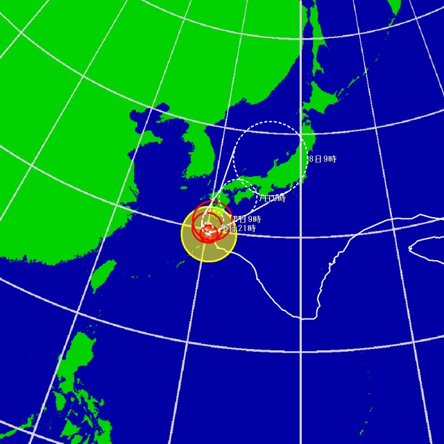予想進路図