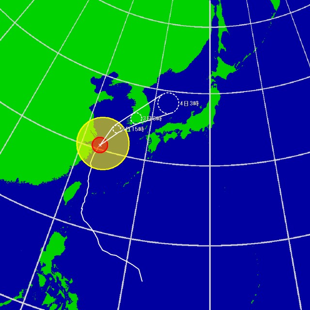 予想進路図