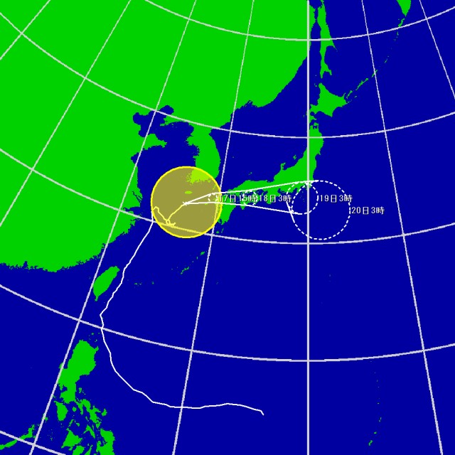 予想進路図
