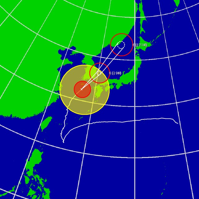 予想進路図