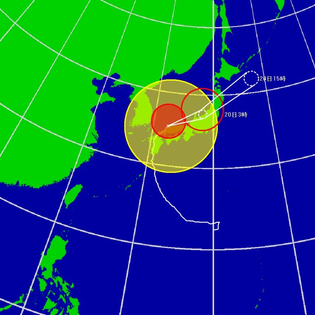 予想進路図