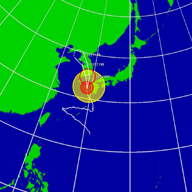 予想進路図