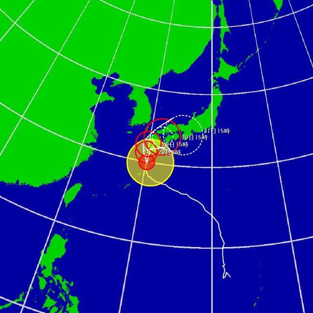 予想進路図
